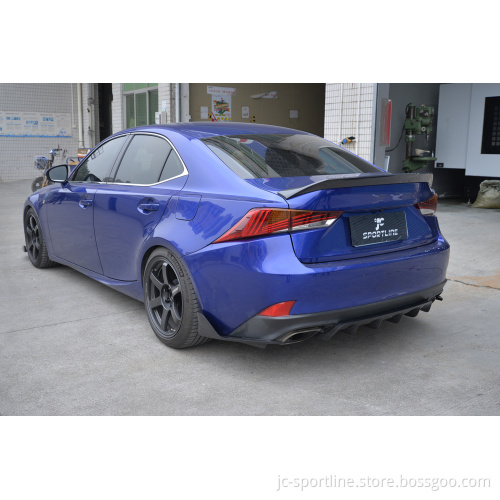 Custom Dry Carbon Fiber Rear Spoiler for Lexus IS250/IS350 F Sport Sedan (2014-2020)